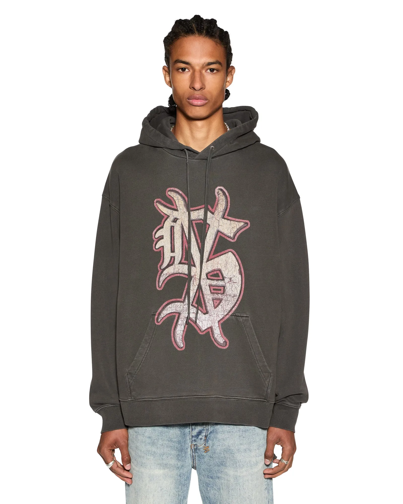 DUG OUT BIGGIE HOODIE FADED BLACK sold by Ksubi