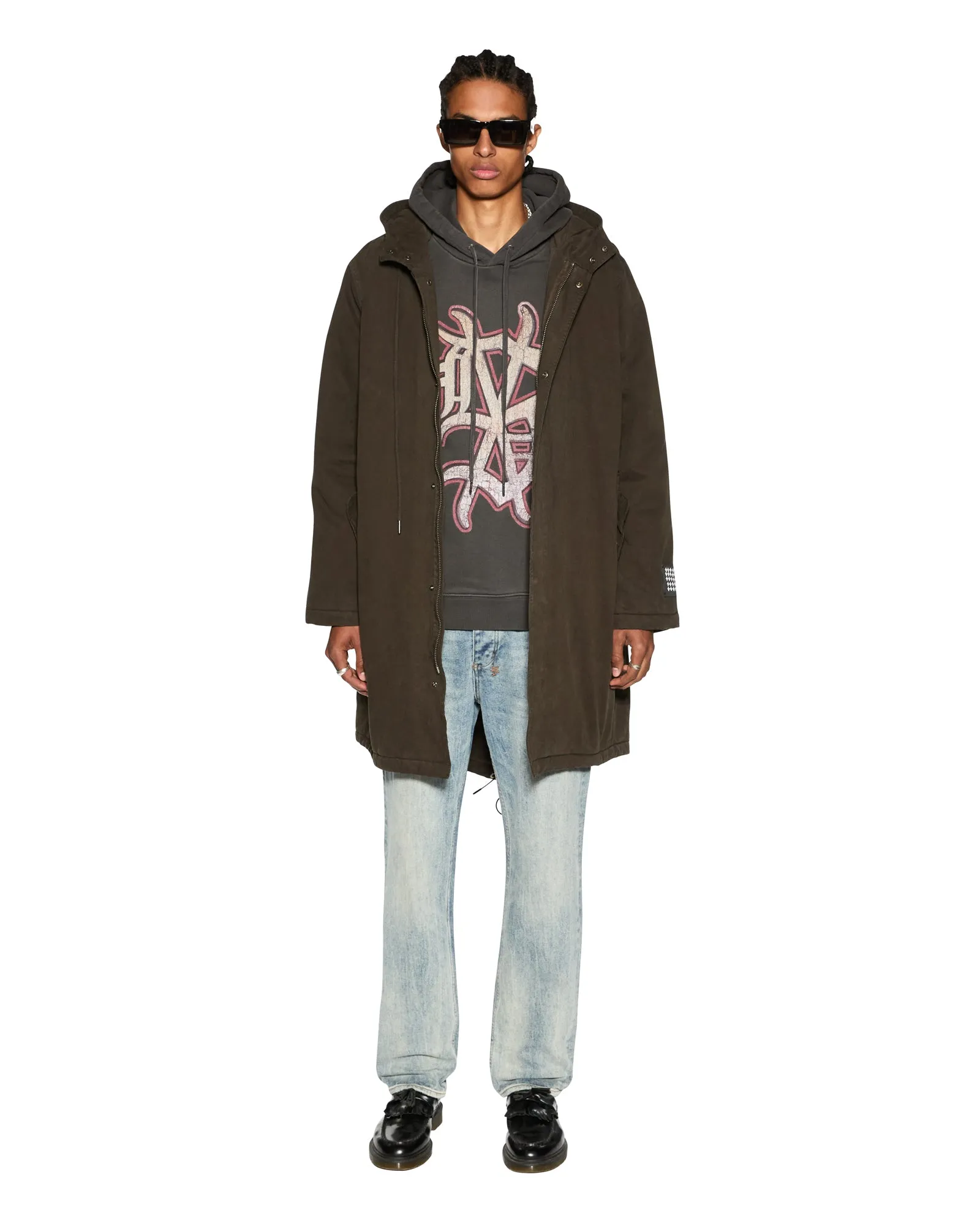 DUG OUT BIGGIE HOODIE FADED BLACK sold by Ksubi product image thumbnail 4