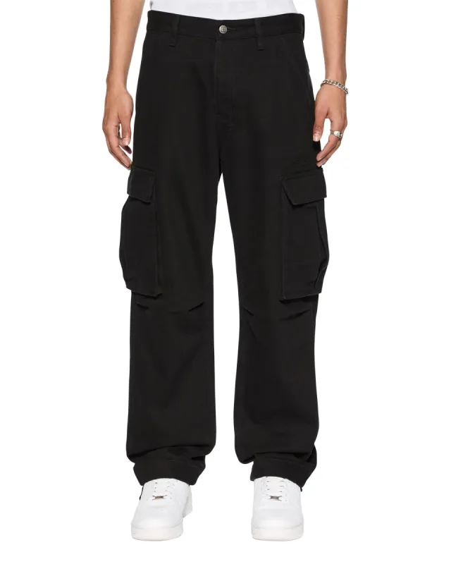 SOTT FUGITIVE CARGO PANT JET BLACK made by Ksubi