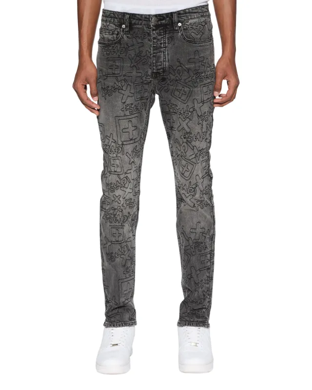 CHITCH STENCIL STITCH WORN GREY sold by Ksubi