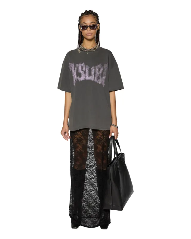 VENEDA SLIP SKIRT BLACK LACE sold by Ksubi