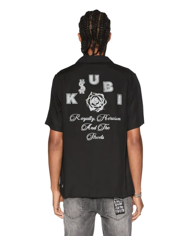 LOCK UP RESORT SS SHIRT BLACK sold by Ksubi