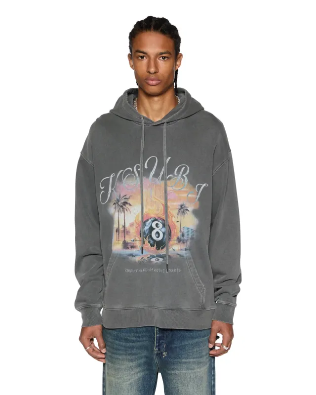 WORLD ORDER BIGGIE HOODIE CHARCOAL sold by Ksubi