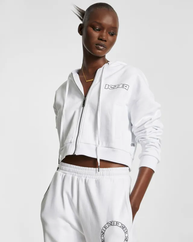 INFINITY ZIP UP HOODIE WHITE made by Ksubi