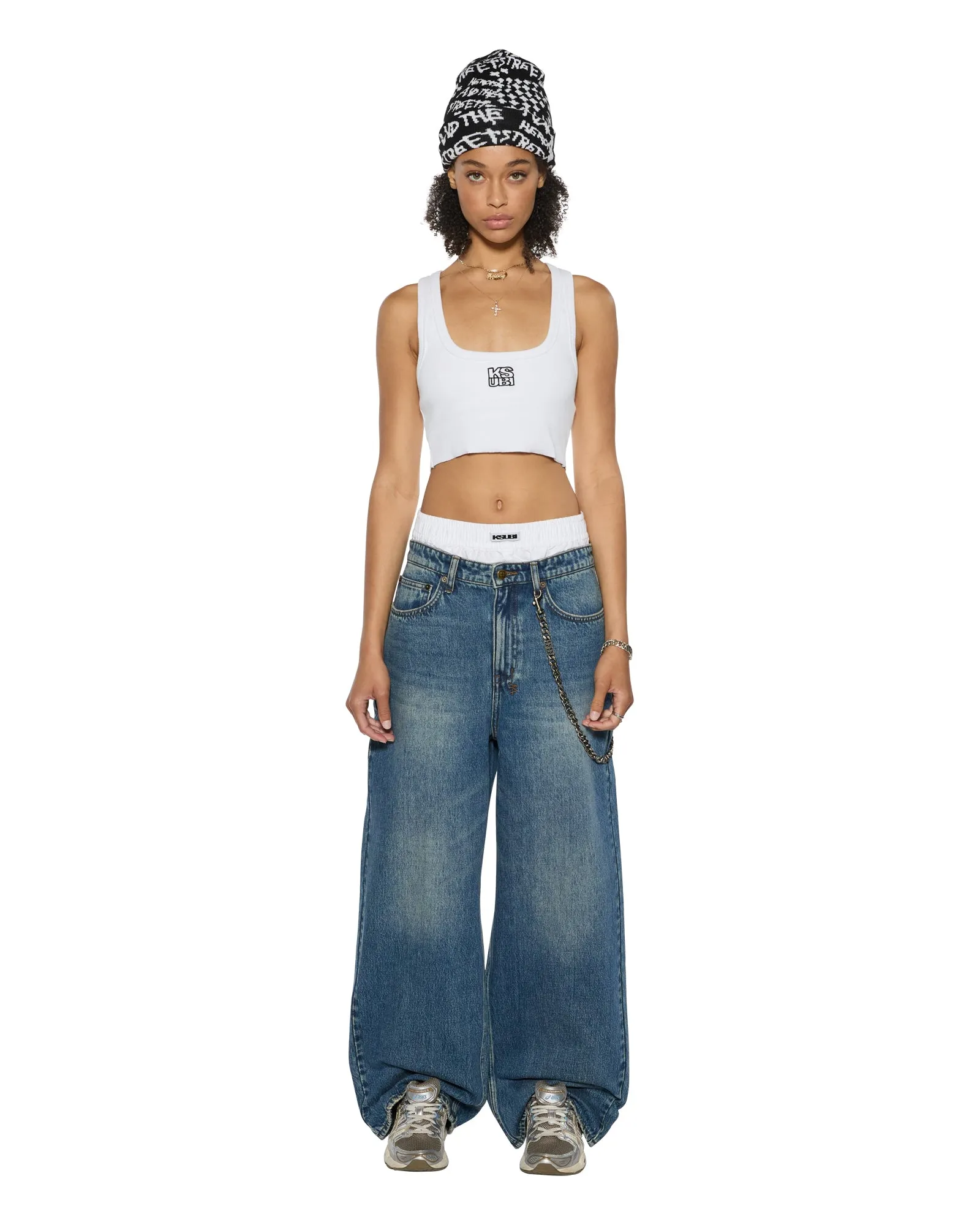 STACKED ORIGIN CROP WHITE sold by Ksubi product image thumbnail 2