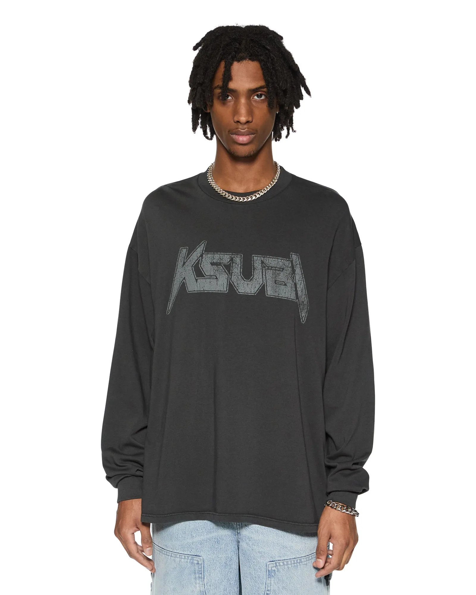 ELECTRIC EKCESS LS TEE OLD BLACK sold by Ksubi product image thumbnail 4