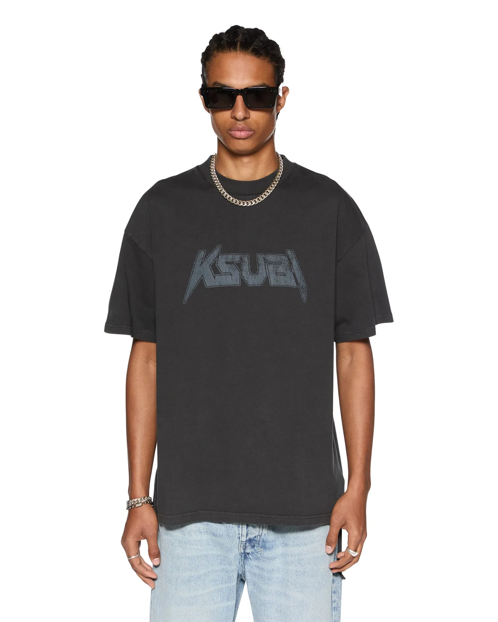 ELECTRIC EKCESS SS TEE OLD BLACK sold by Ksubi product image thumbnail 3