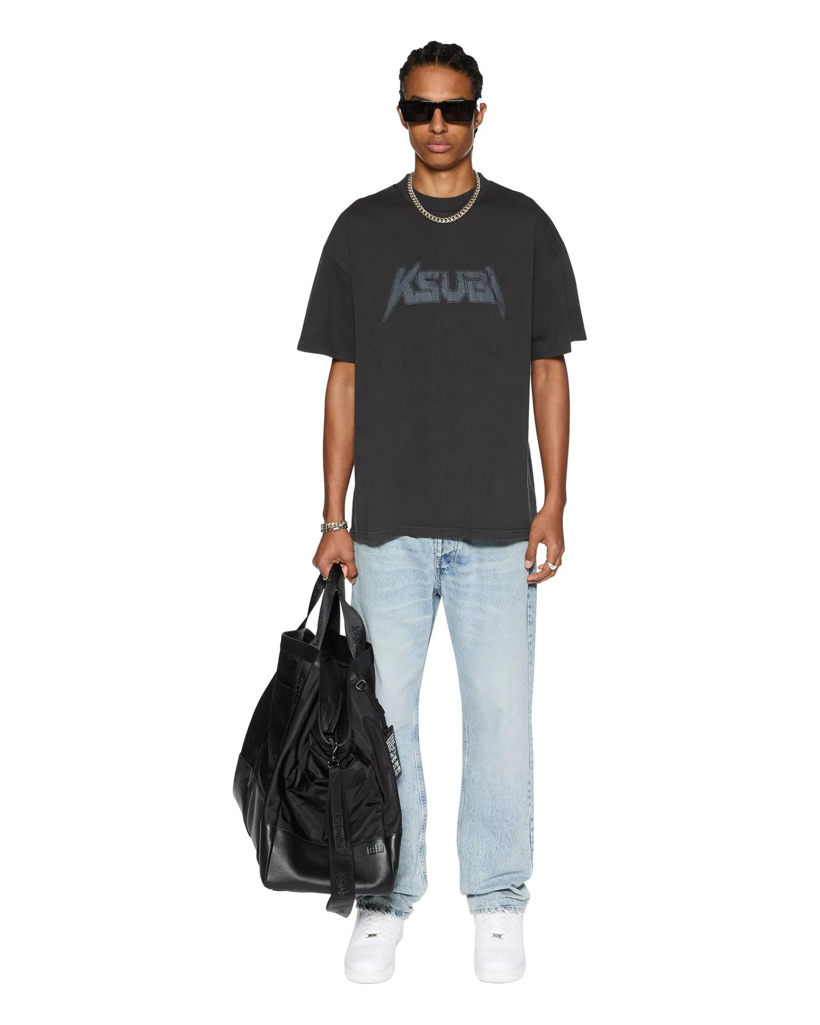 ELECTRIC EKCESS SS TEE OLD BLACK sold by Ksubi product image thumbnail 2