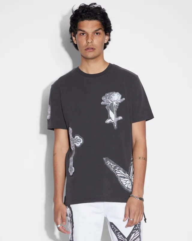 KUT OUT KASH SS TEE FADED BLACK sold by Ksubi
