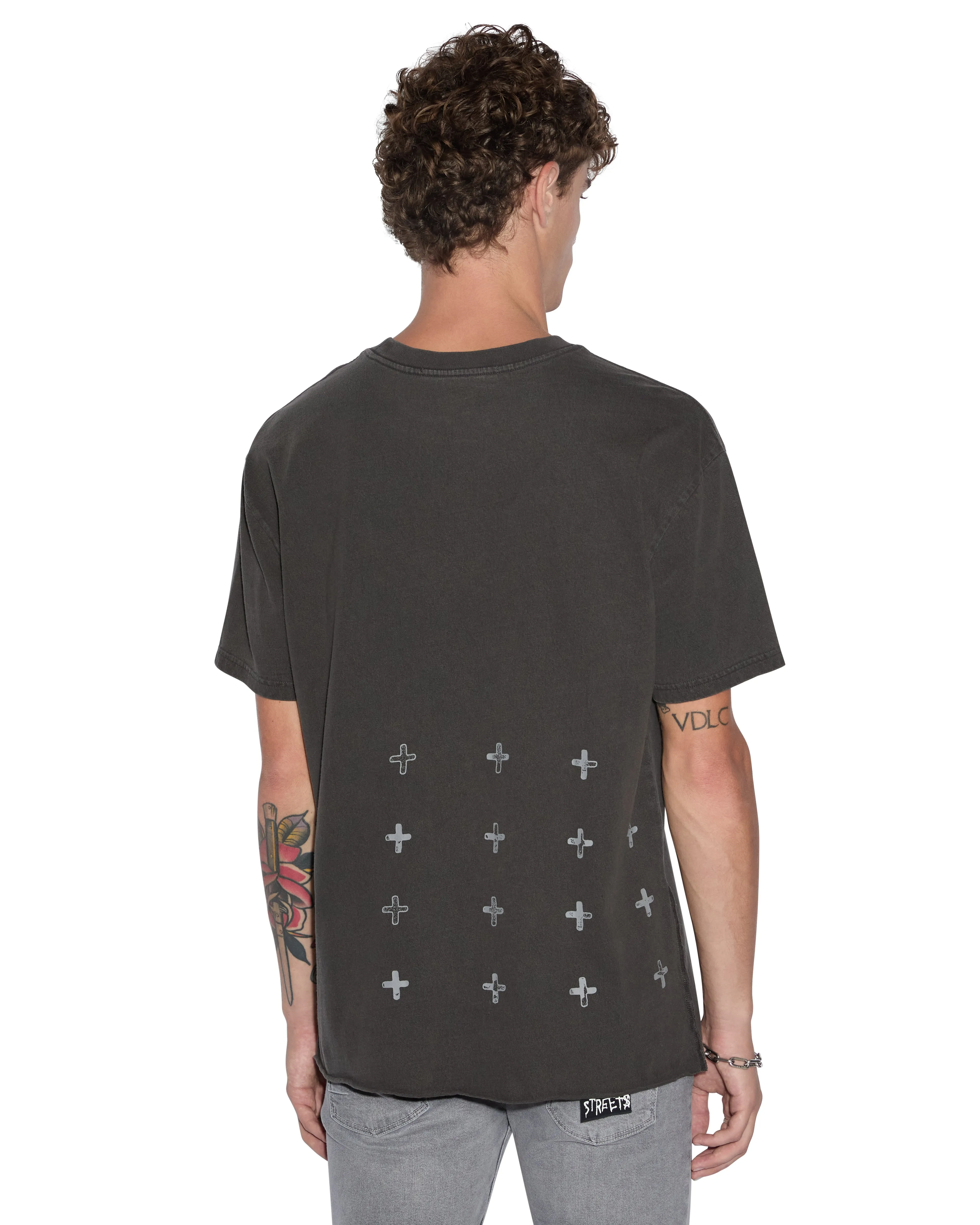 SILENCED BIGGIE SS TEE FADED BLACK sold by Ksubi product image thumbnail 5