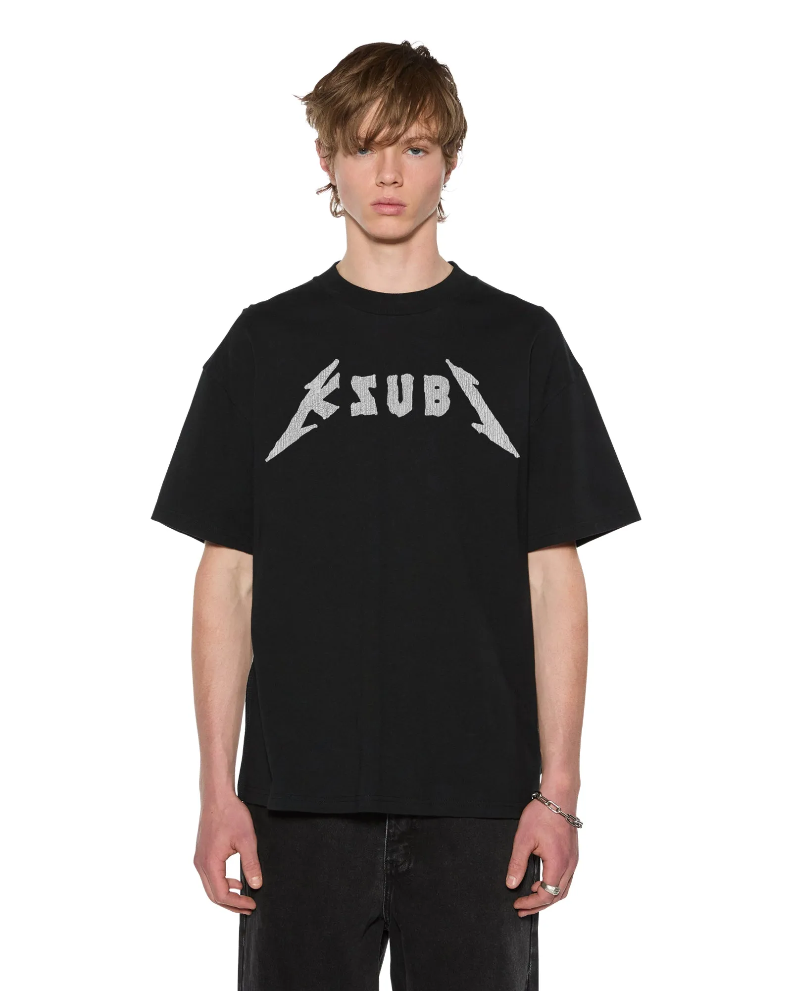 LINE UP EKCESS SS TEE JET BLACK sold by Ksubi product image thumbnail 3