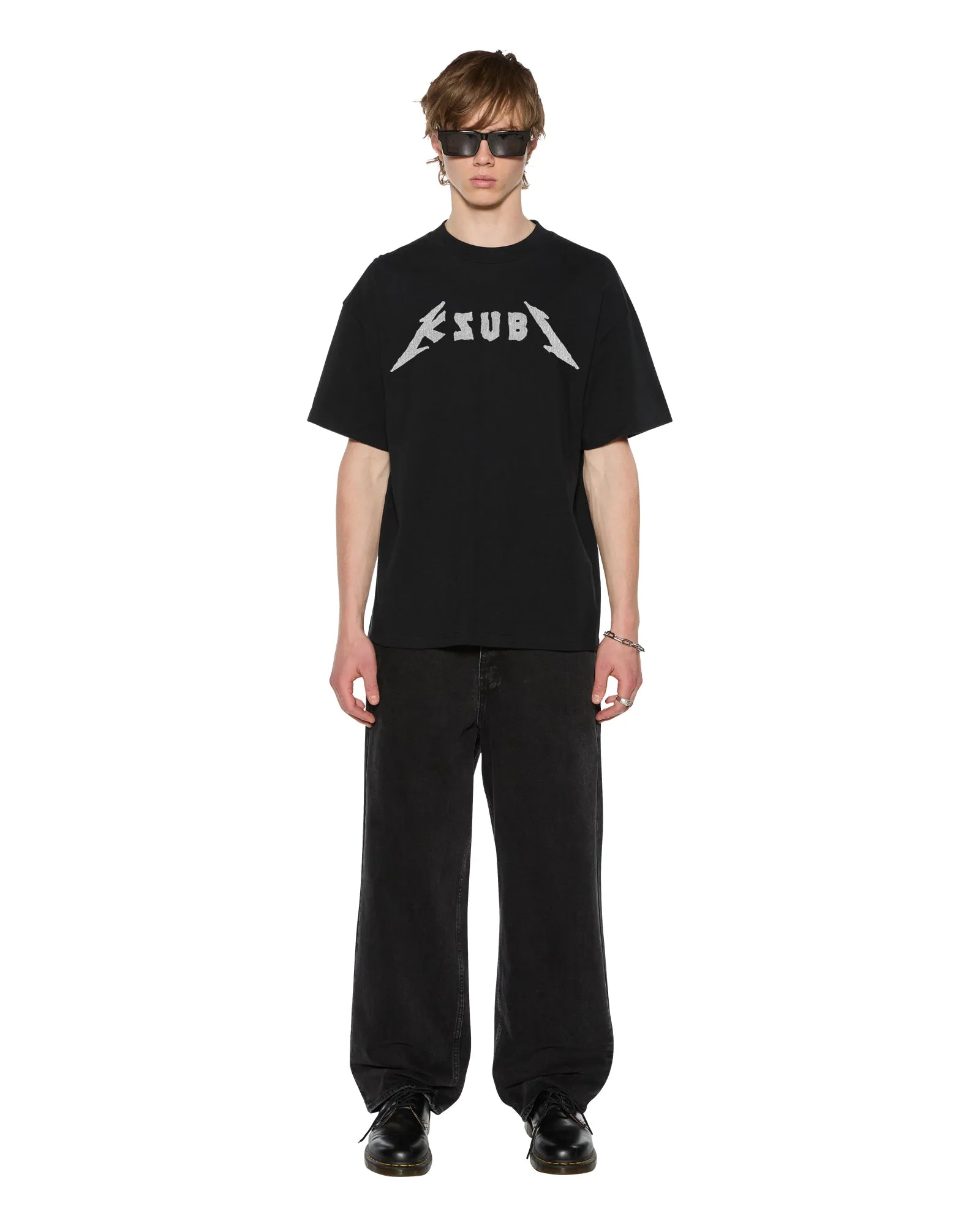 LINE UP EKCESS SS TEE JET BLACK sold by Ksubi product image thumbnail 4