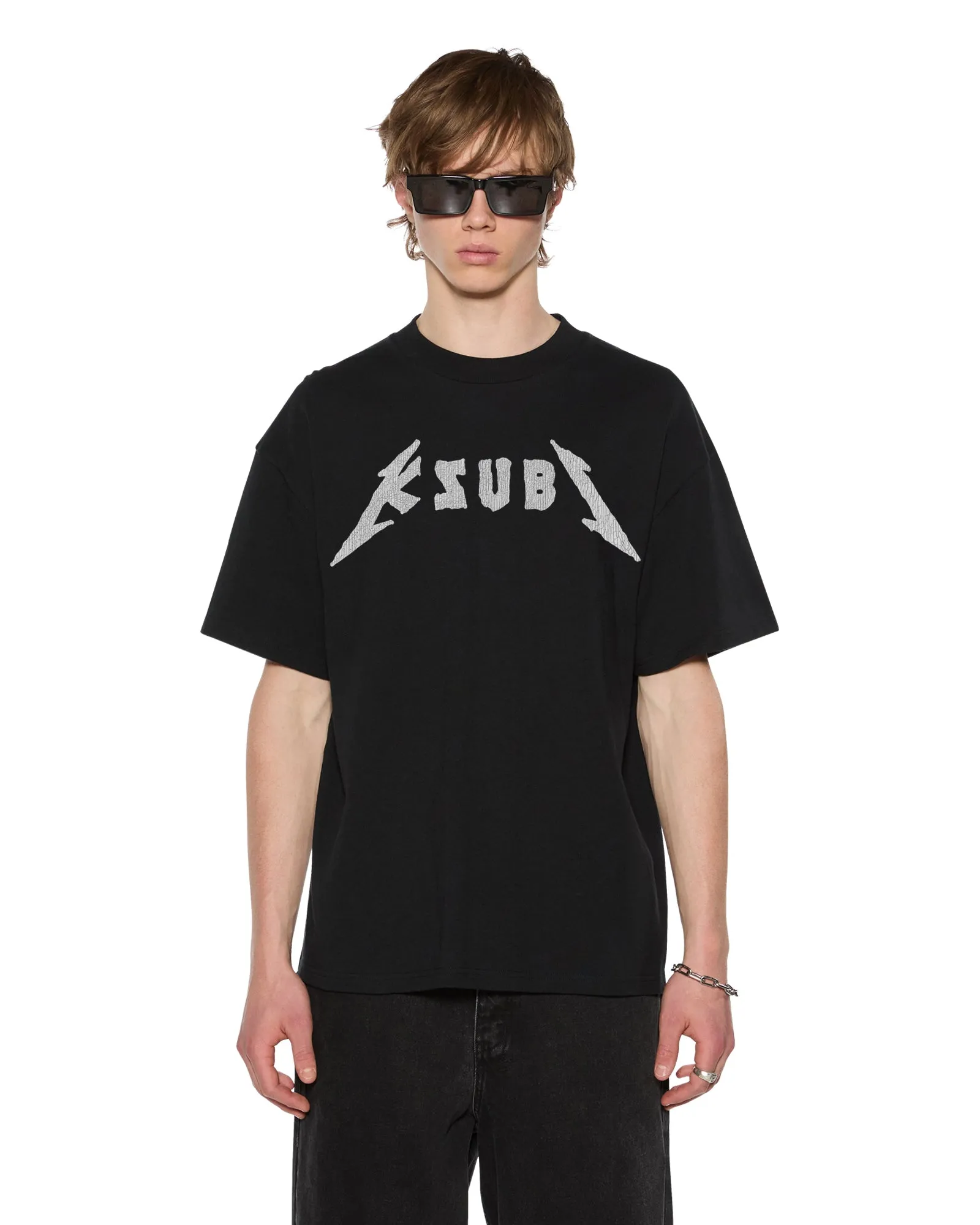 LINE UP EKCESS SS TEE JET BLACK sold by Ksubi product image thumbnail 5