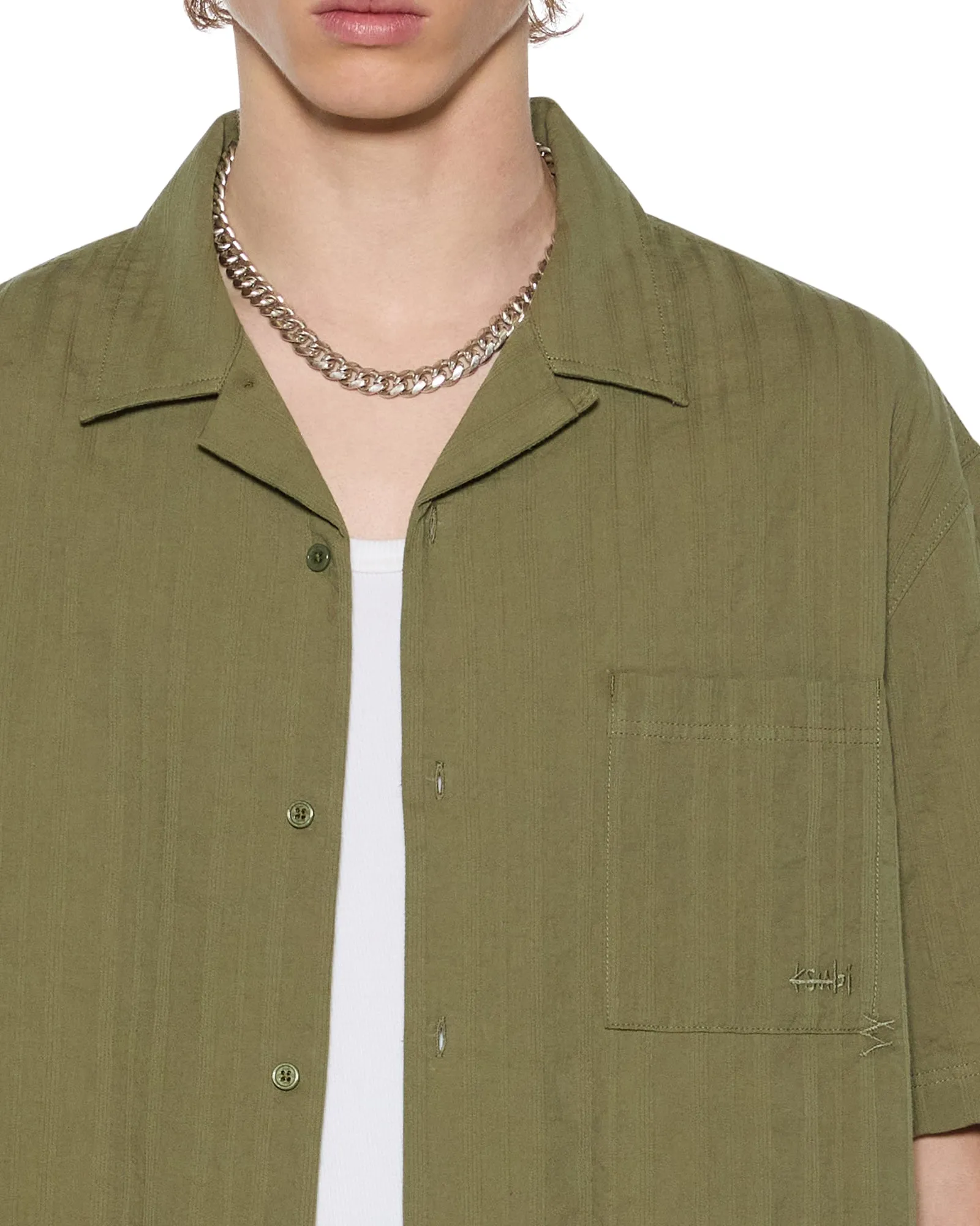 1999 DINER SS SHIRT KHAKI sold by Ksubi product image thumbnail 3