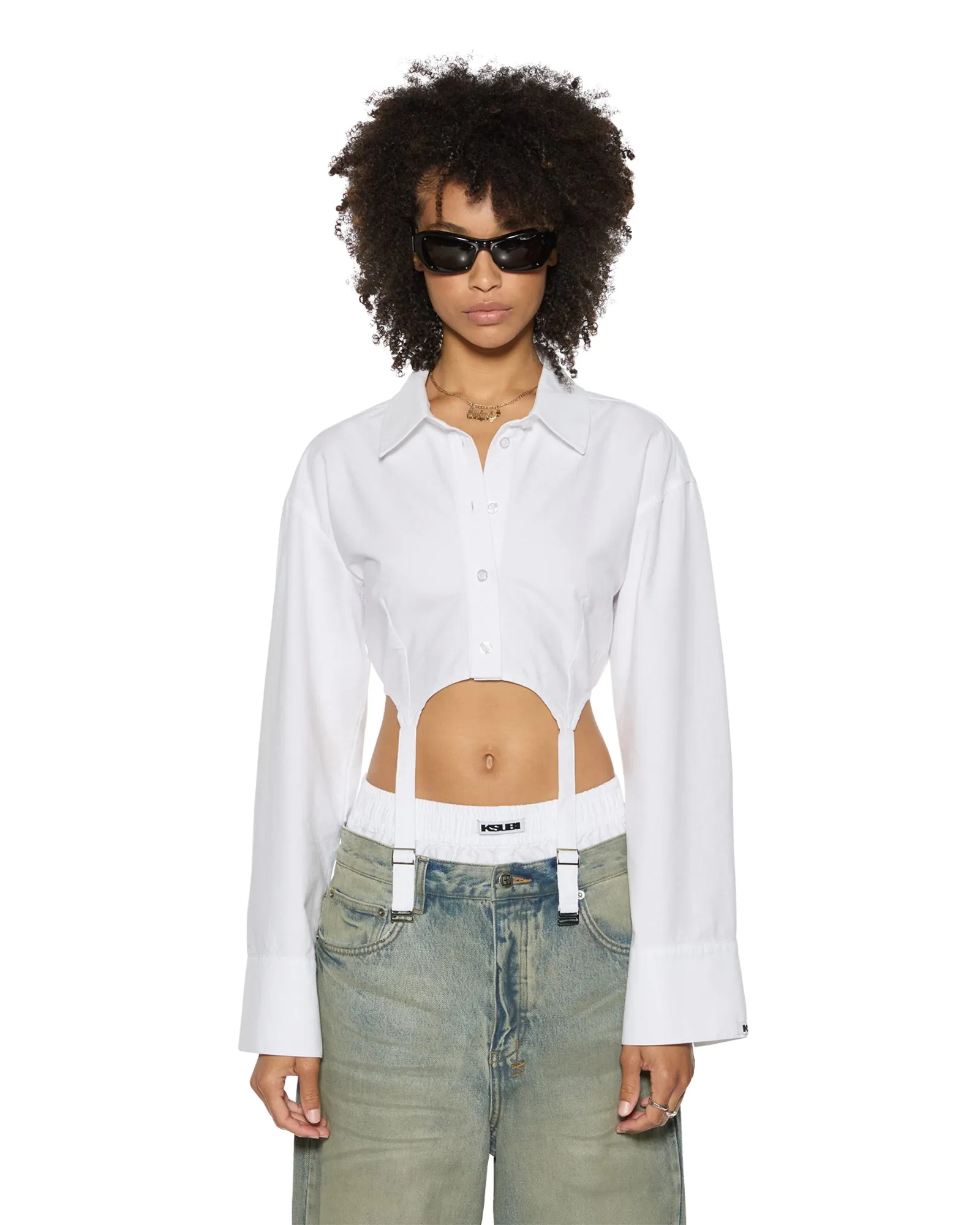 SASHA LS SHIRT WHITE sold by Ksubi product image thumbnail 3