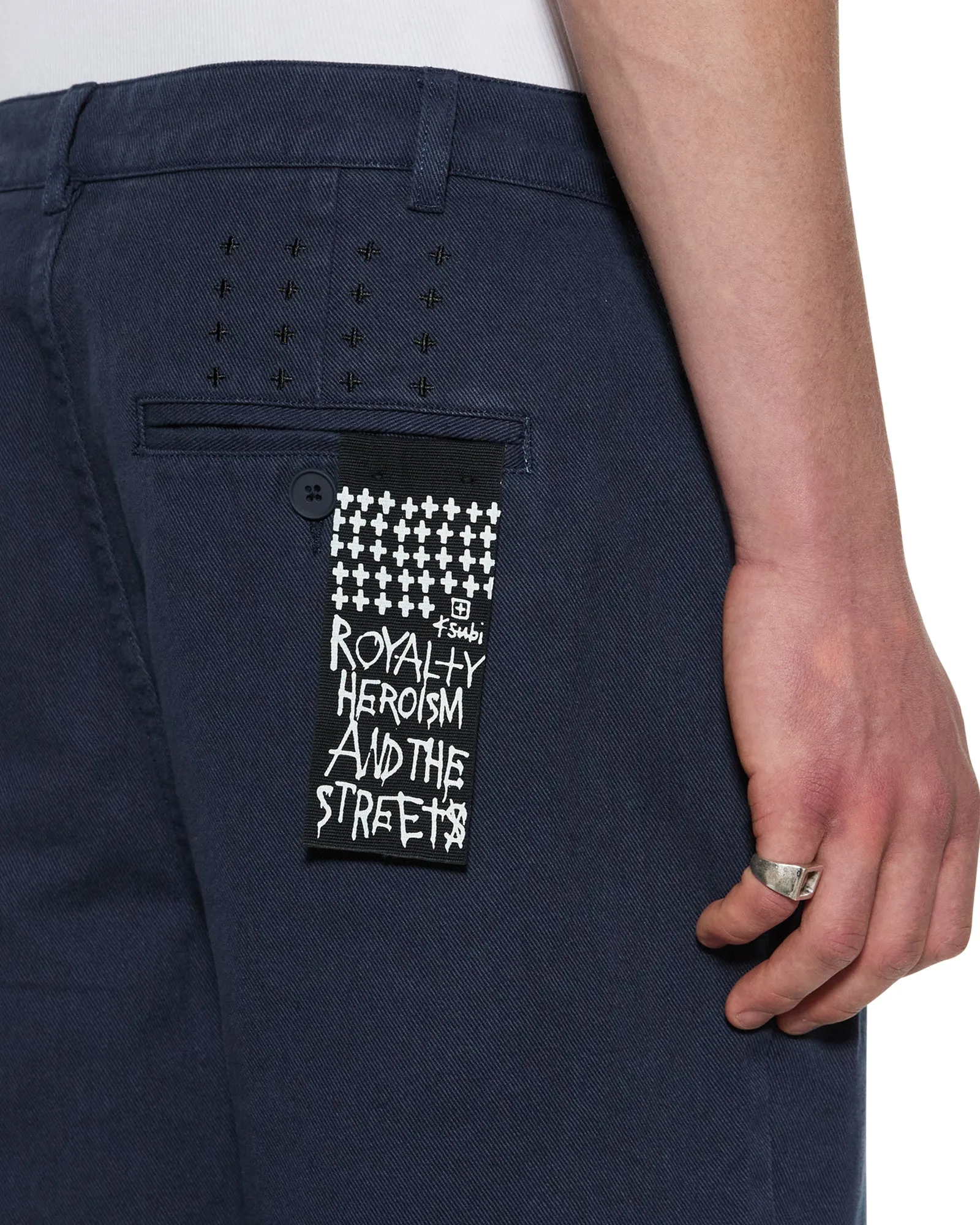 RIVAL CHINO TROUSER NAVY sold by Ksubi product image thumbnail 4