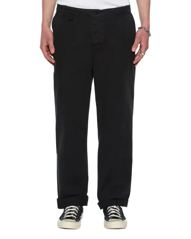 RIVAL CHINO TROUSER BLACK made by Ksubi