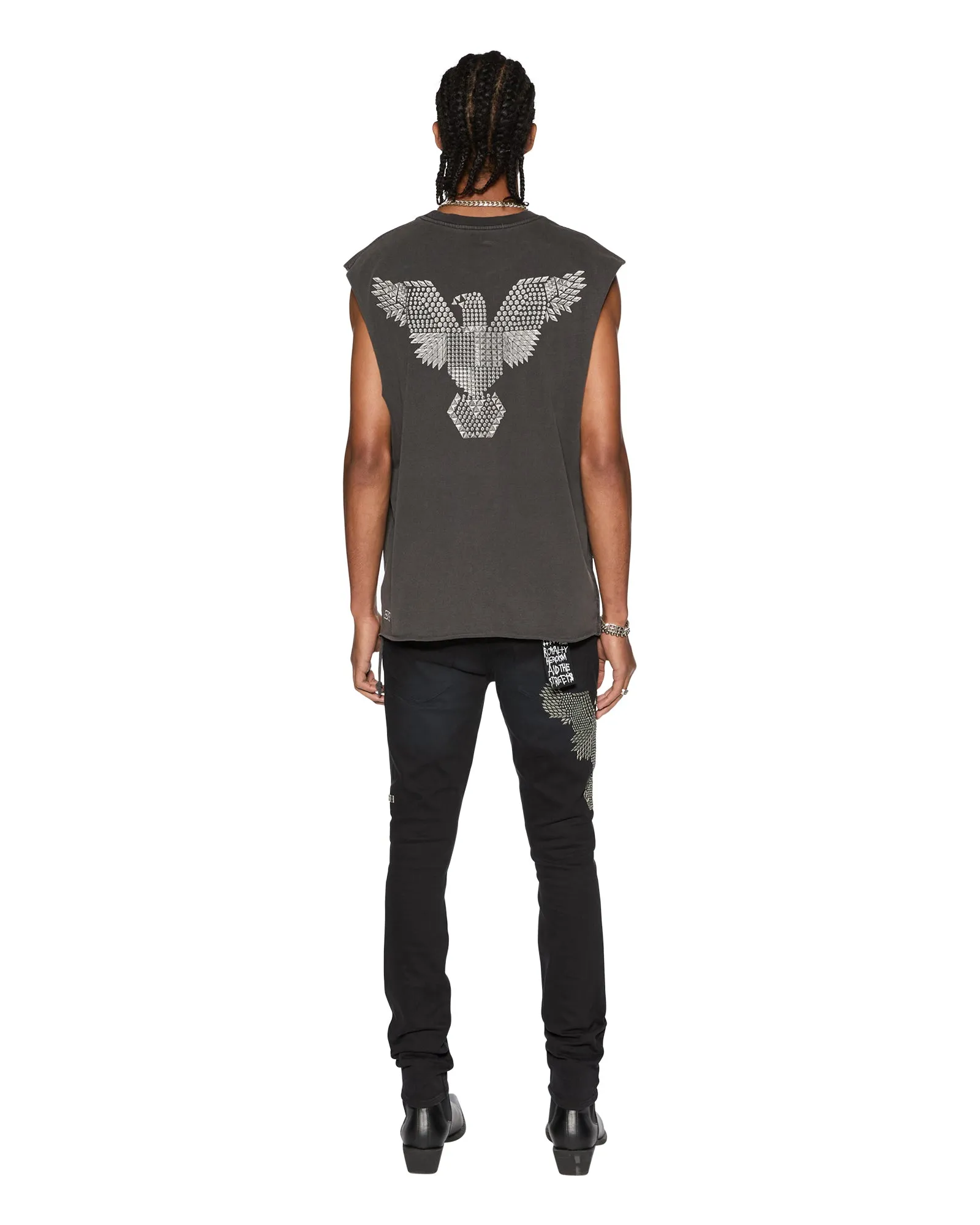 EAGLE CUT OFF TEE FADED BLACK sold by Ksubi product image thumbnail 2