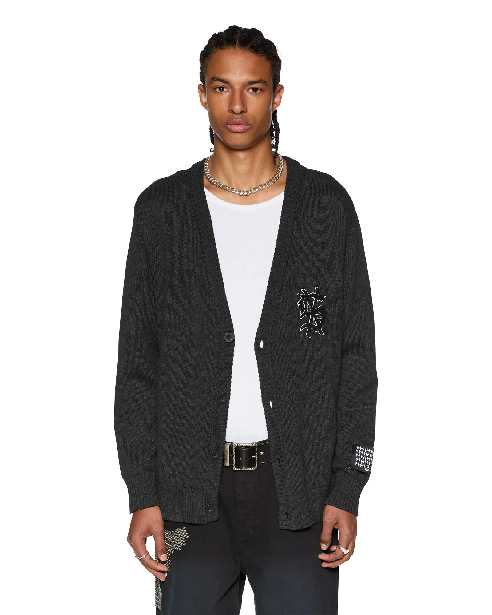 DUG OUT CARDIGAN BLACK sold by Ksubi