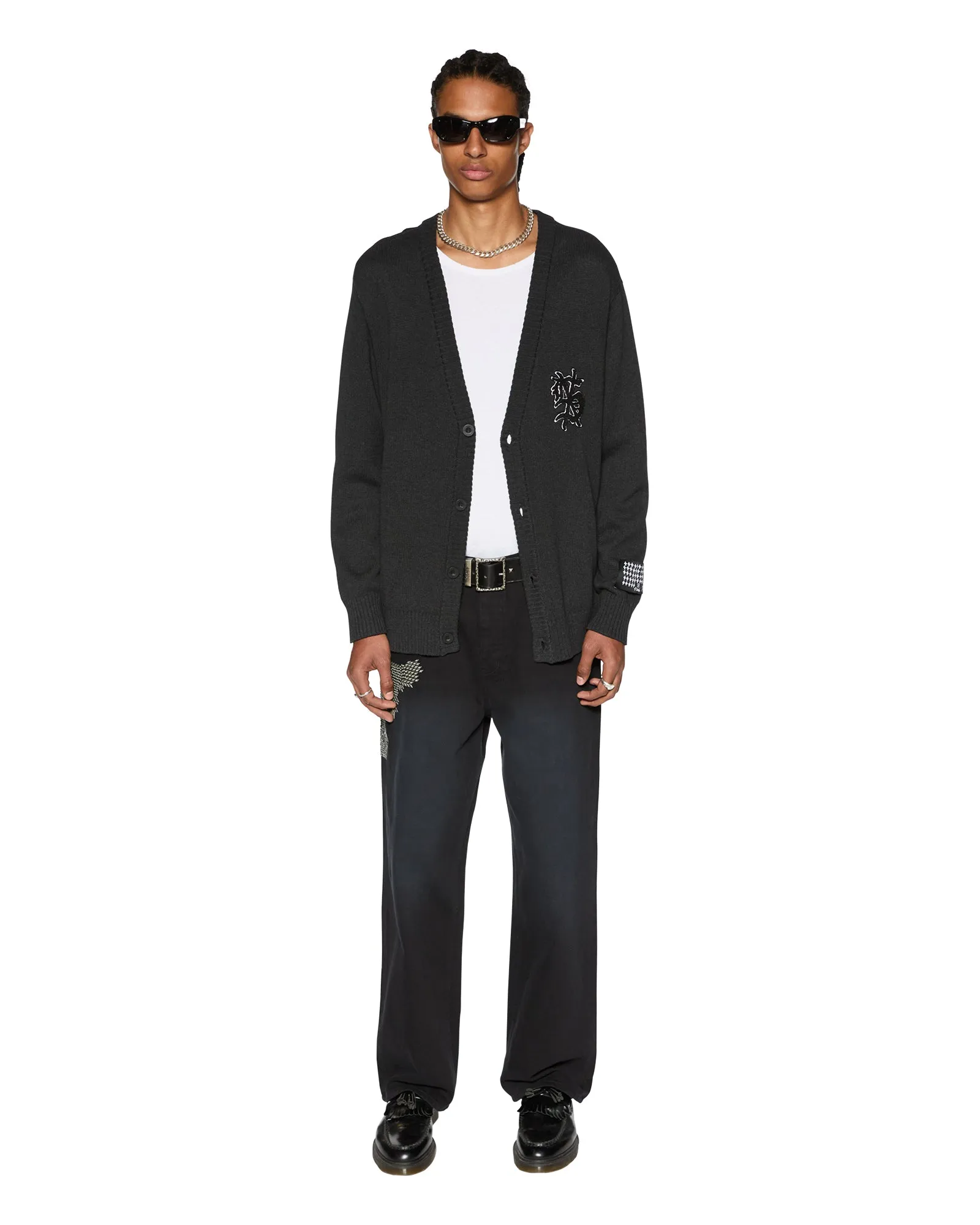 DUG OUT CARDIGAN BLACK sold by Ksubi product image thumbnail 2