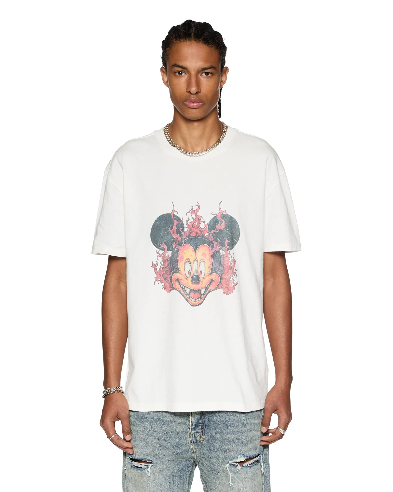 FUEGO BIGGIE SS TEE TRU WHITE sold by Ksubi product image thumbnail 3