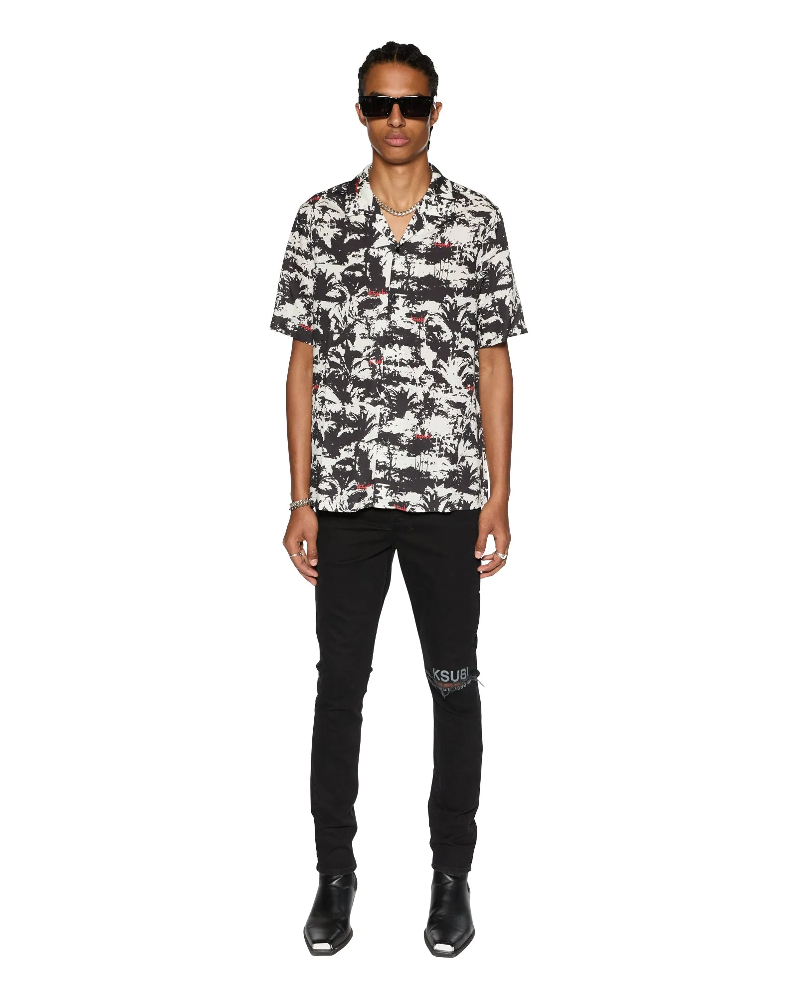 PALMTREE RESORT SS SHIRT MULTI sold by Ksubi product image thumbnail 2