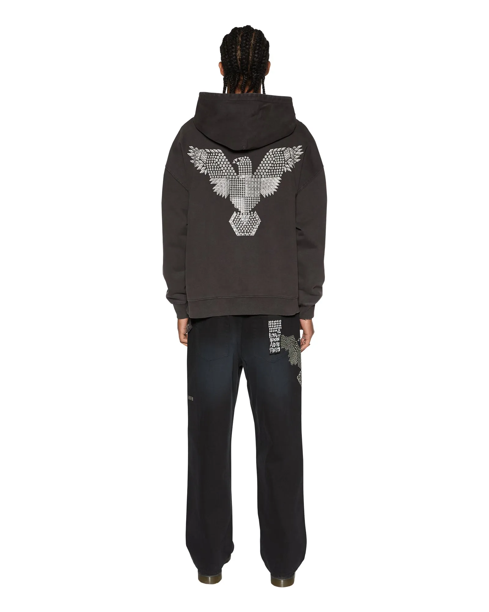 EAGLE EKCESS HOODIE FADED BLACK sold by Ksubi product image thumbnail 4