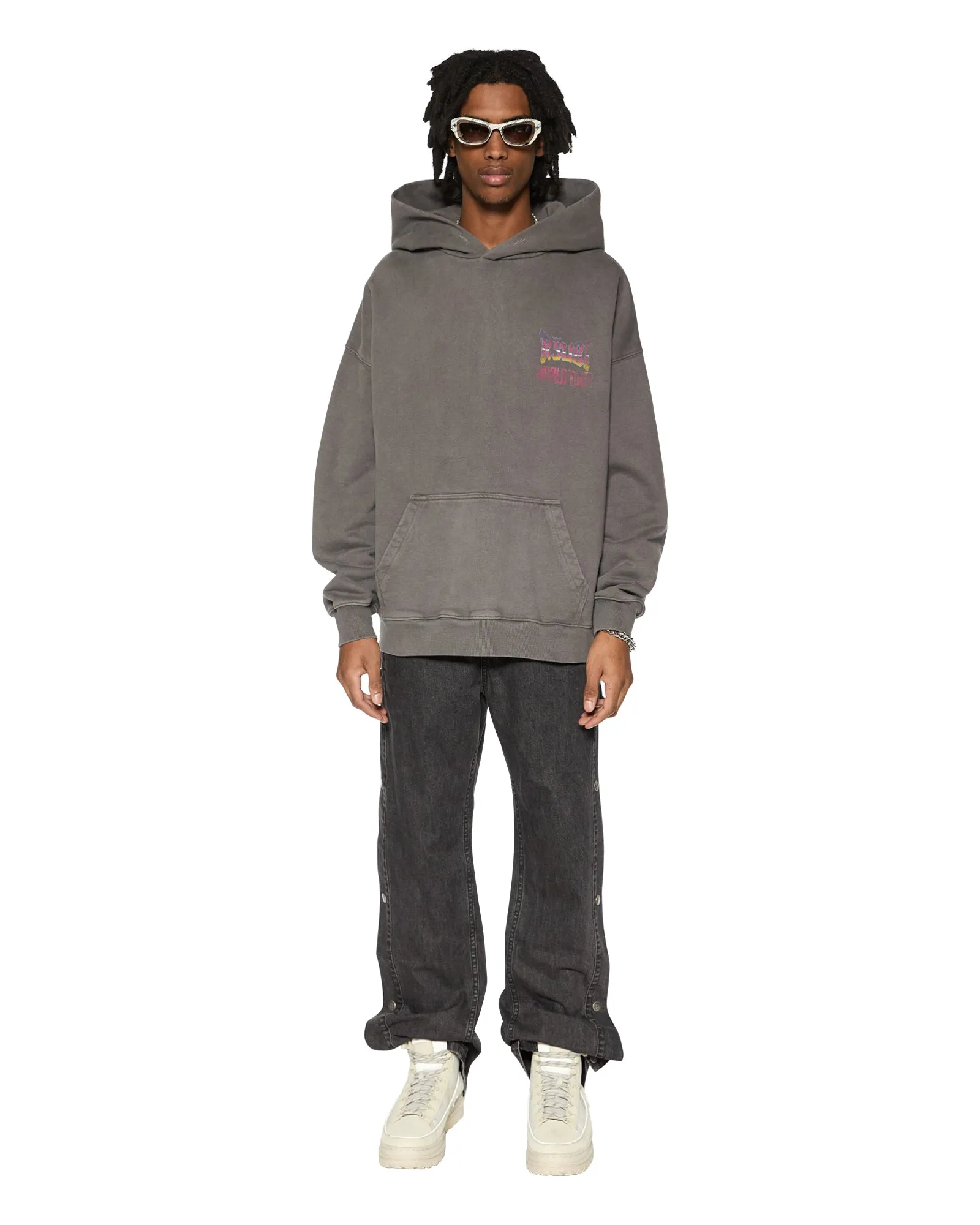 GLOBAL EKCESS HOODIE CHARCOAL sold by Ksubi product image thumbnail 3