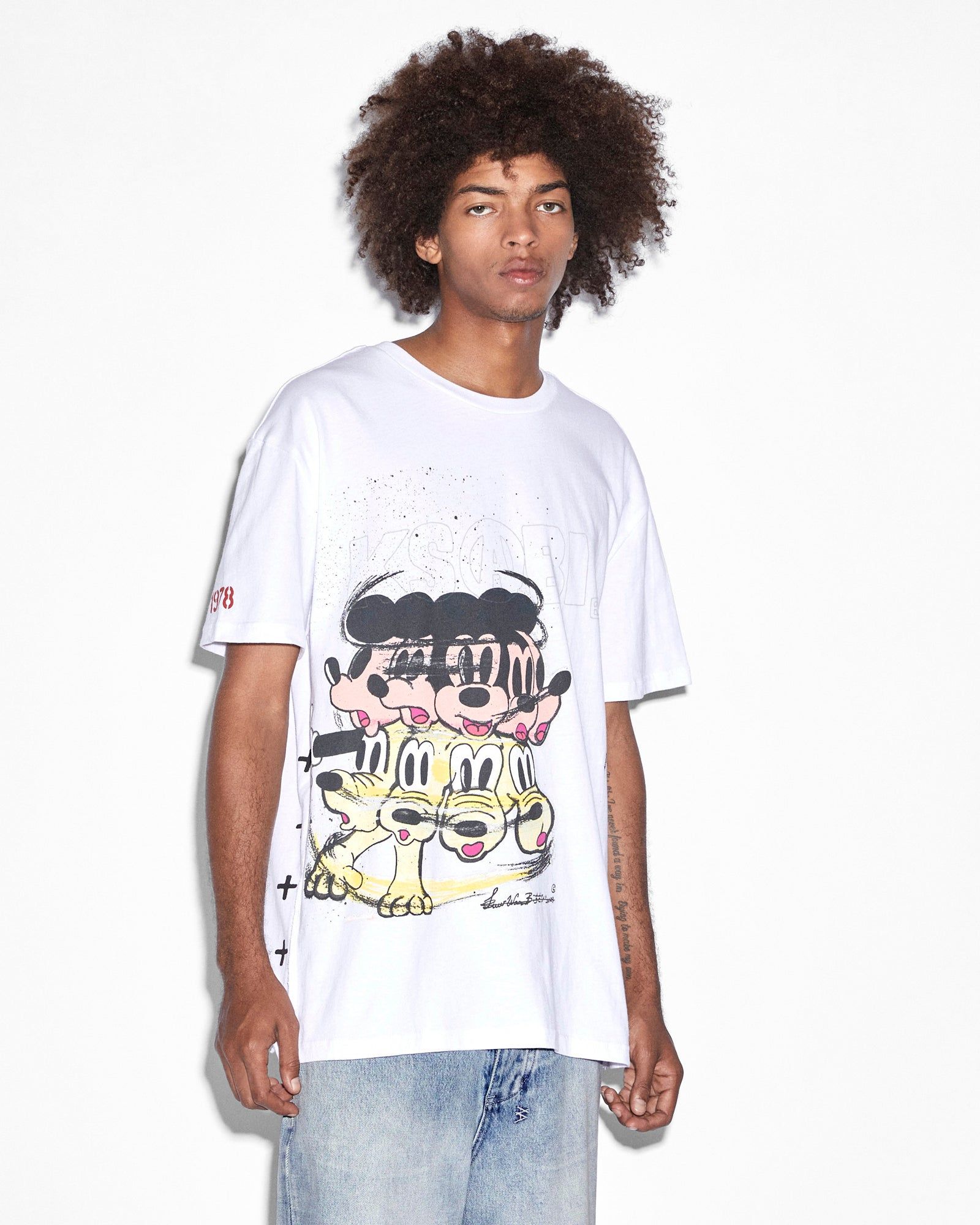 WASABI BIGGIE SS TEE OPTIC WHITE sold by Ksubi