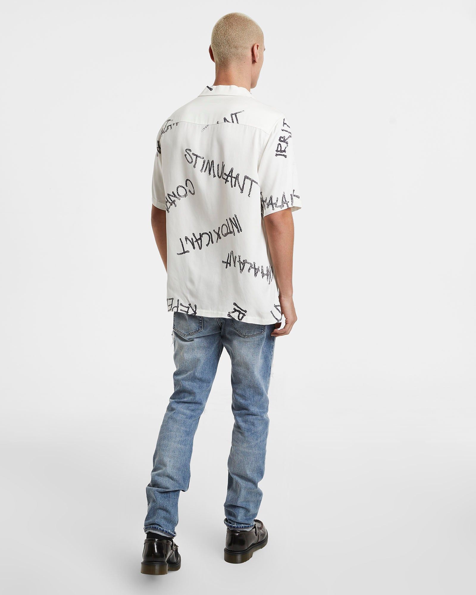 INTOXICANT RESORT SS SHIRT WHITE sold by Ksubi product image thumbnail 5