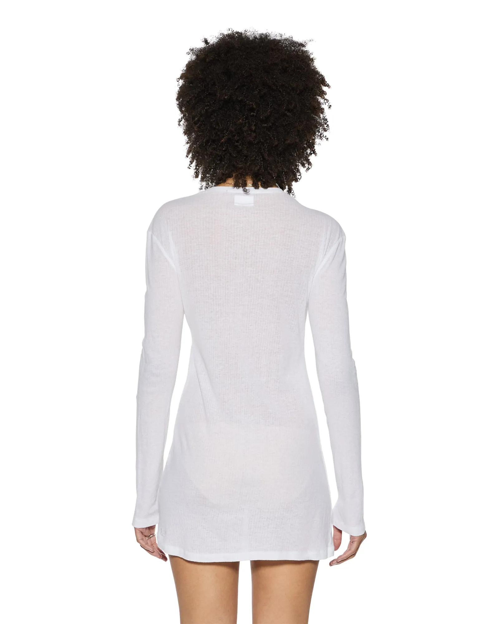 CRAWFORD LS MINI DRESS WHITE sold by Ksubi product image thumbnail 3