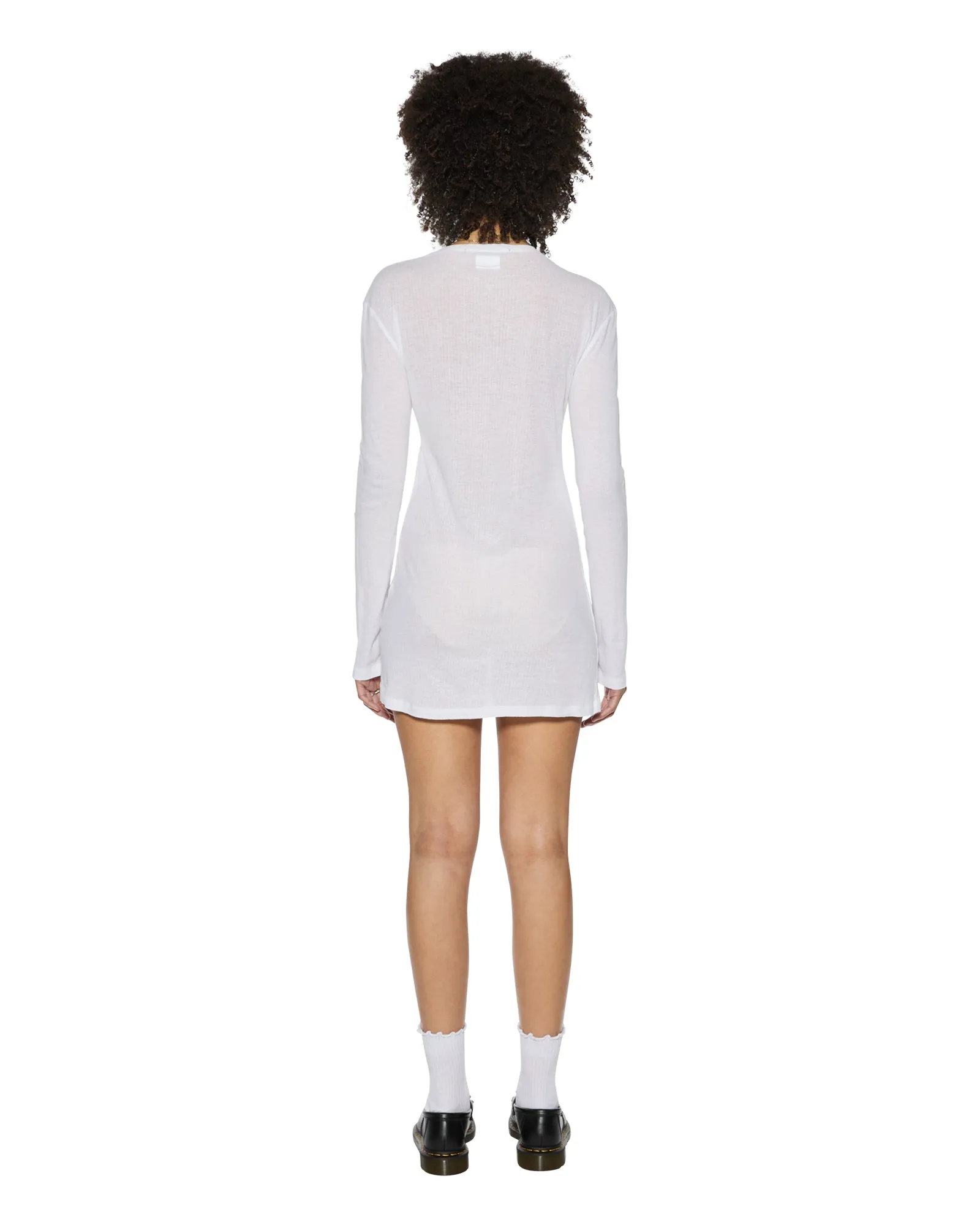 CRAWFORD LS MINI DRESS WHITE sold by Ksubi product image thumbnail 4