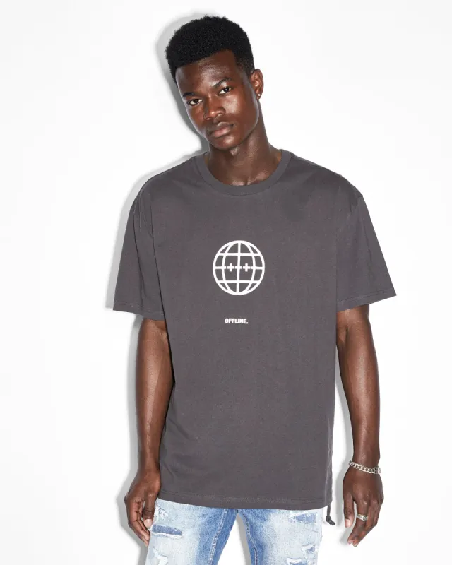 OFFLINE BIGGIE SS TEE FADED BLACK sold by Ksubi
