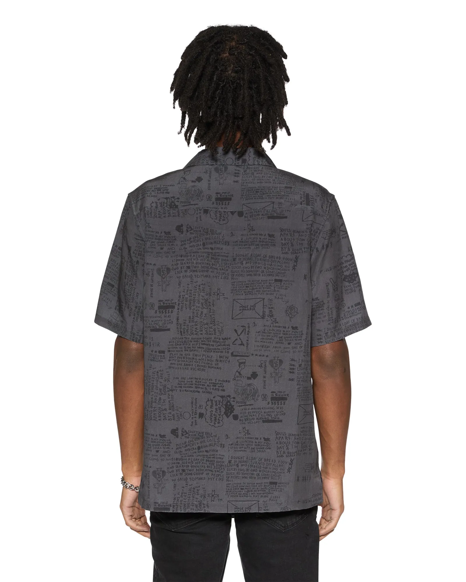VERSES RESORT SS SHIRT BLACK sold by Ksubi product image thumbnail 5
