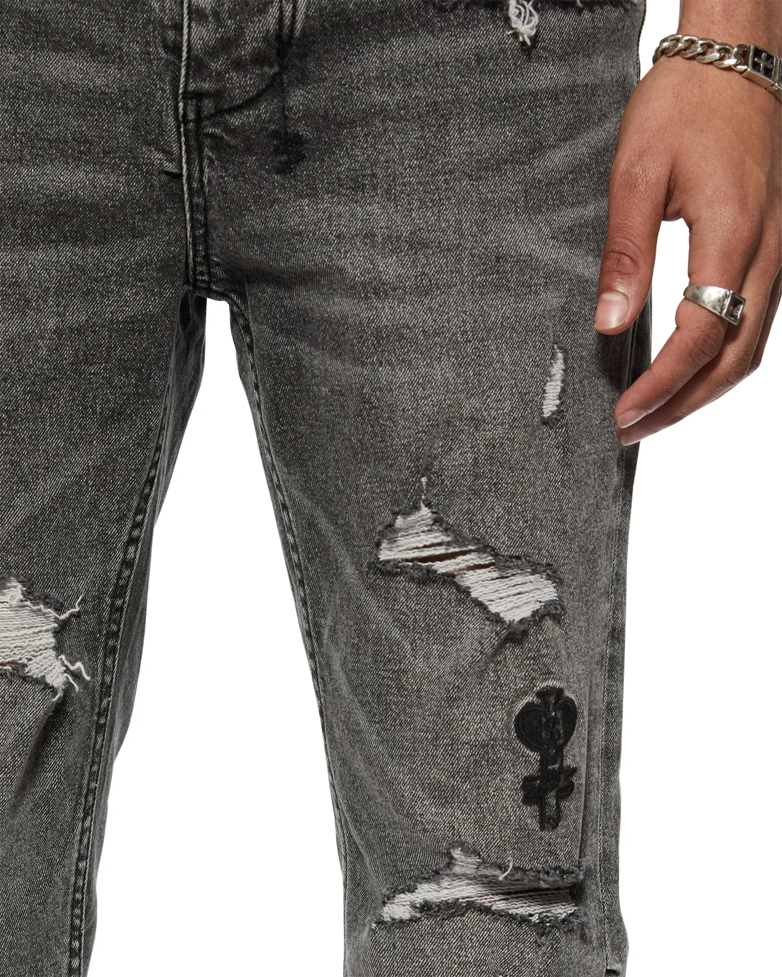 CHITCH VERSES WORN GREY sold by Ksubi product image thumbnail 5