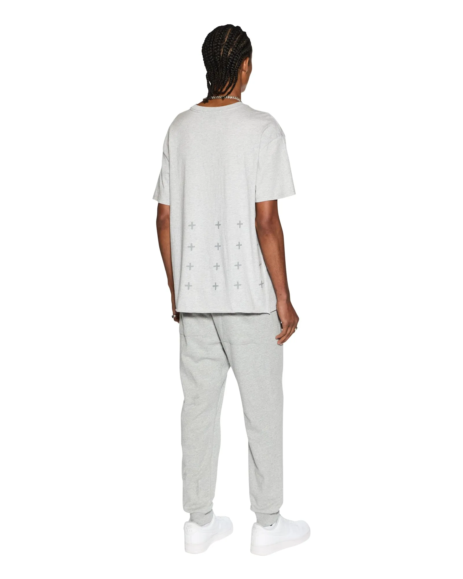 4 X 4 BIGGIE SS TEE GREY MARLE sold by Ksubi product image thumbnail 4