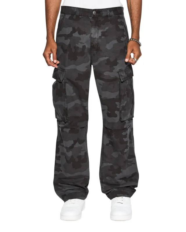 FUGITIVE CARGO BLACK CAMO sold by Ksubi