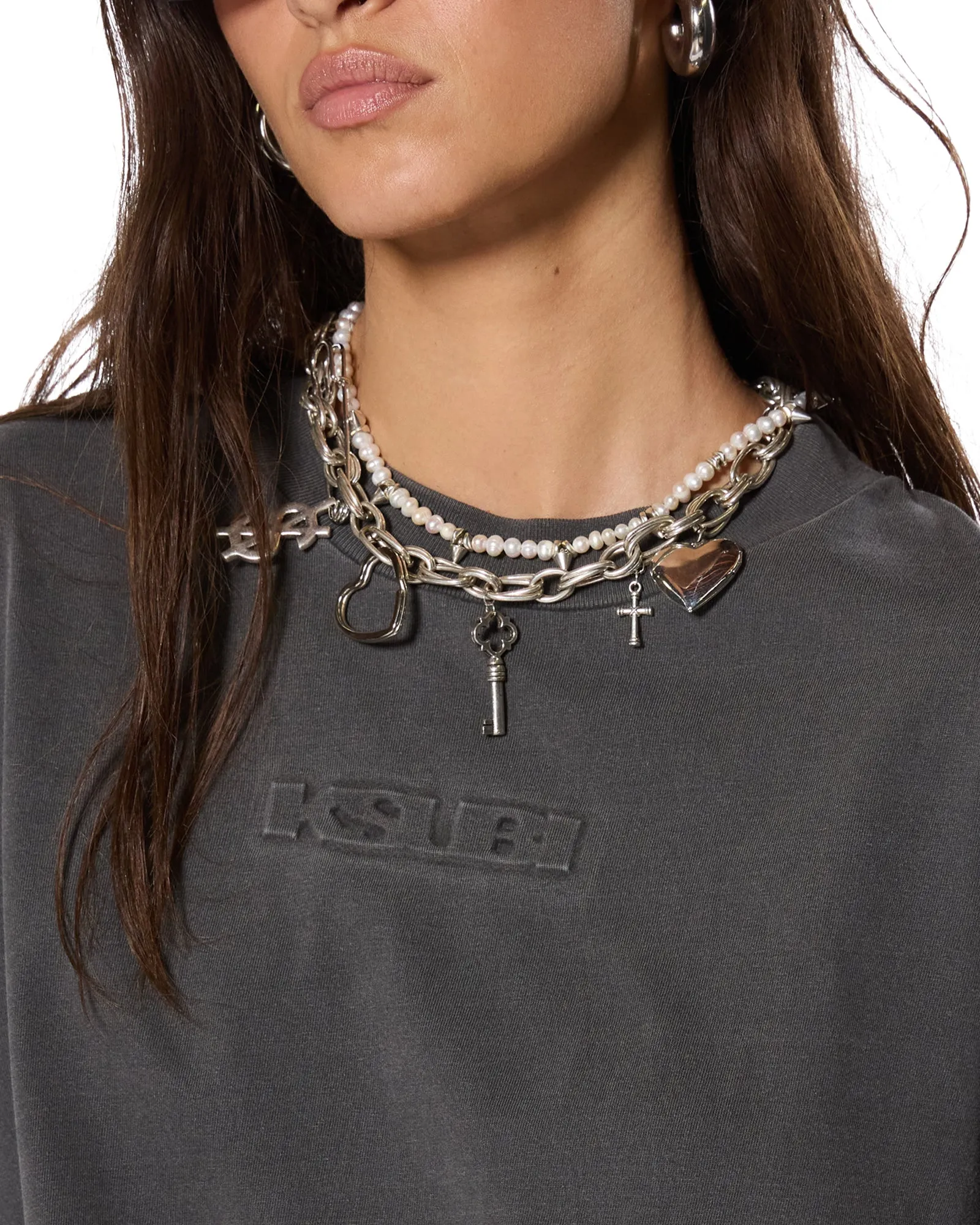 SOTT BOYFRIEND LS TEE CHARCOAL sold by Ksubi product image thumbnail 2