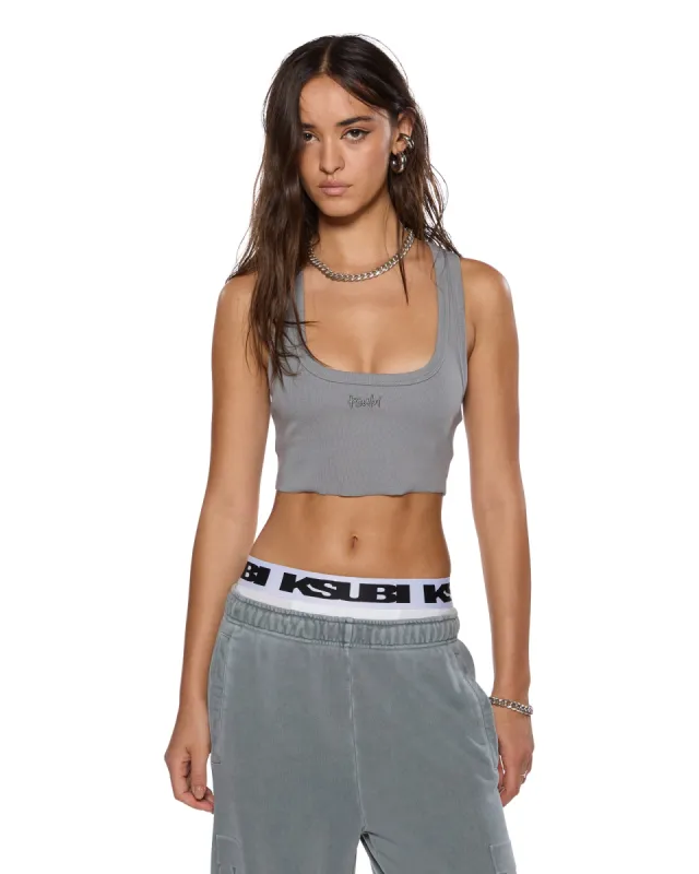 1999 ORIGIN CROP TANK NIGHTOWL GREY sold by Ksubi