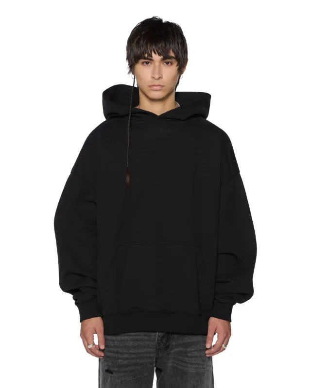INTRUDER EKCESS HOODIE JET BLACK sold by Ksubi