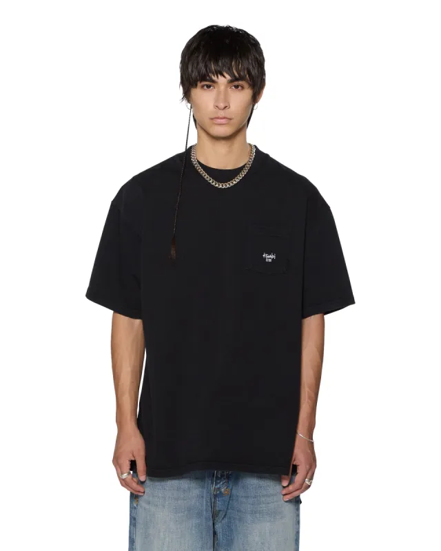STAMP EKCESS POCKET SS TEE BLACK sold by Ksubi
