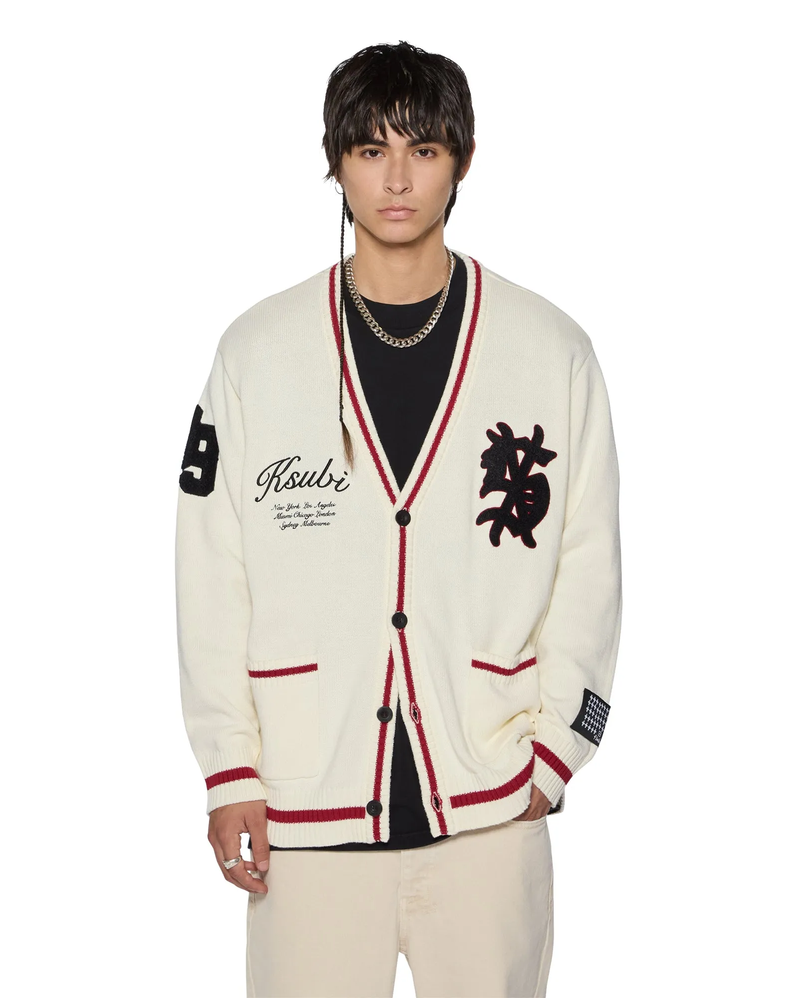 PLAYOFF CARDIGAN ECRU sold by Ksubi product image thumbnail 4