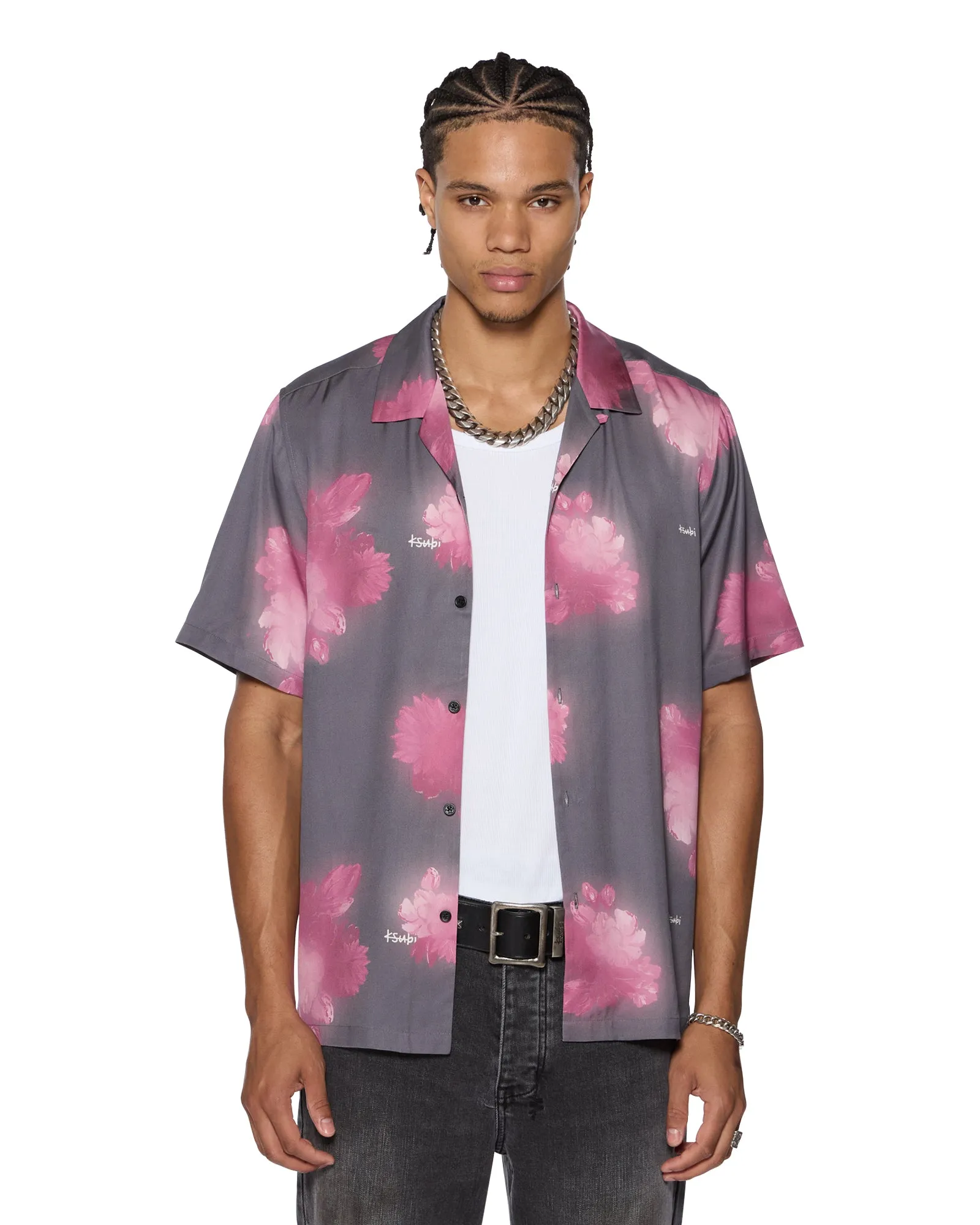 CURSED RESORT SS SHIRT BLACK sold by Ksubi