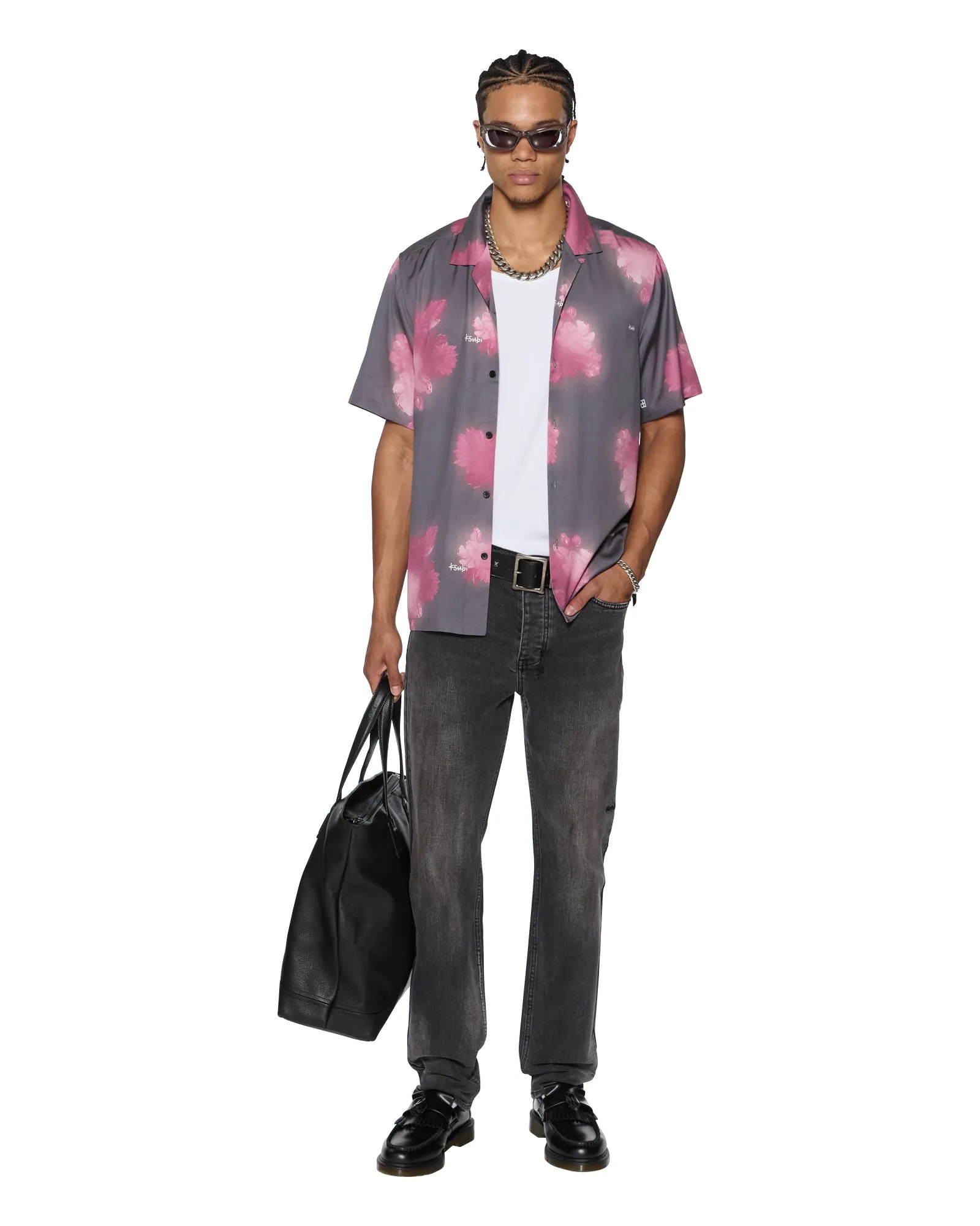 CURSED RESORT SS SHIRT BLACK sold by Ksubi product image thumbnail 2