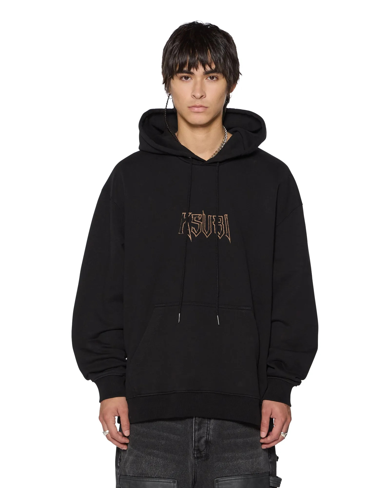 KINGDOM BIGGIE HOODIE JET BLACK sold by Ksubi product image thumbnail 2