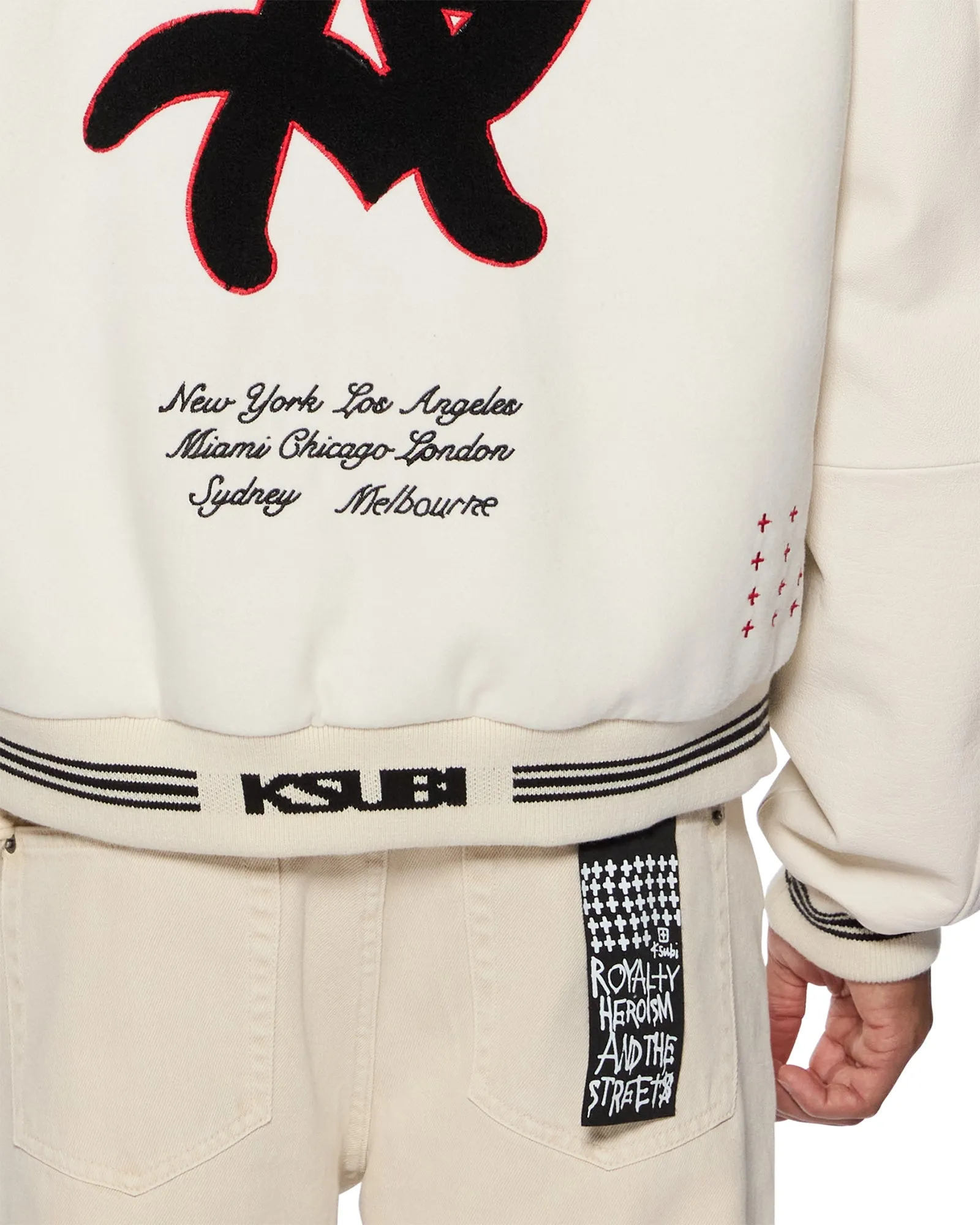 PLAYOFF VARSITY JACKET ECRU sold by Ksubi product image thumbnail 4
