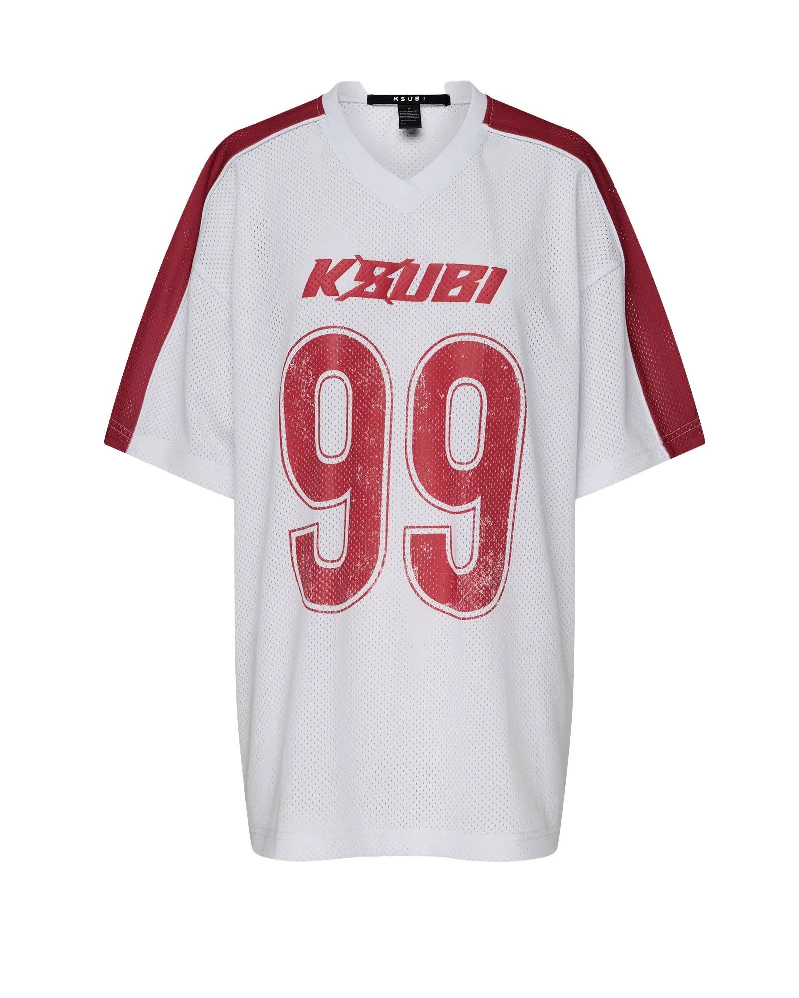 STINGER MOTO BOYFRIEND JERSEY WHITE sold by Ksubi product image thumbnail 5