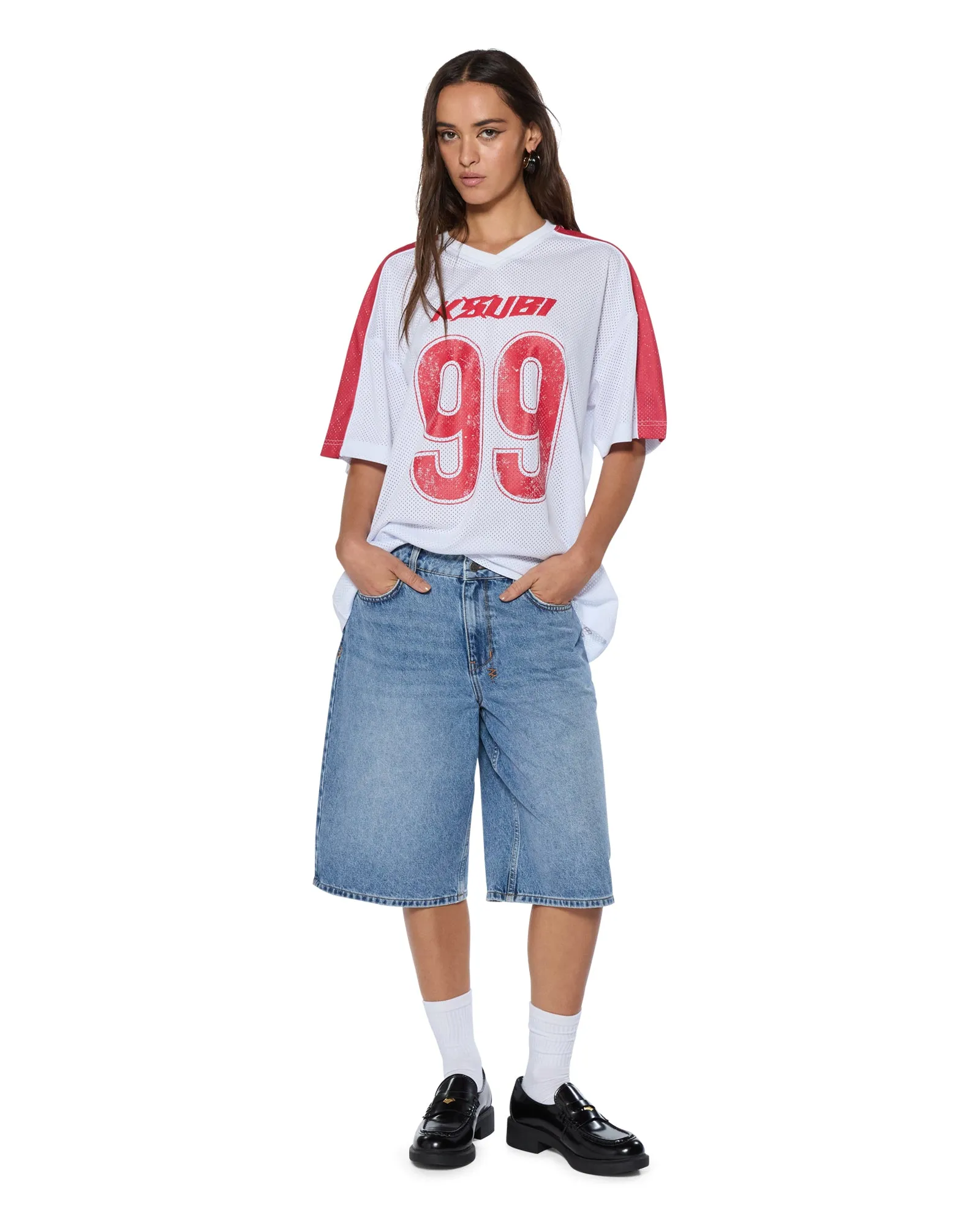 STINGER MOTO BOYFRIEND JERSEY WHITE sold by Ksubi product image thumbnail 2