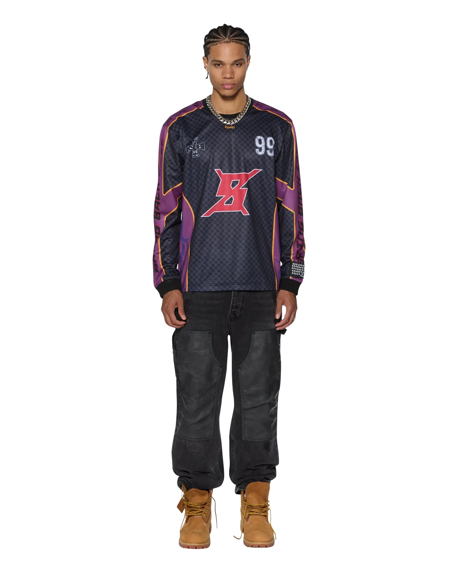 STINGER LS MOTO JERSEY MULTI sold by Ksubi product image thumbnail 2