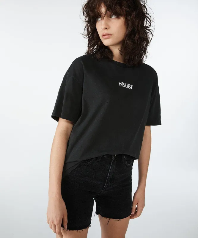 KSMILE SS TEE BLACK sold by Ksubi
